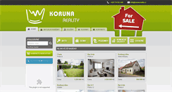 Desktop Screenshot of koruna-reality.cz